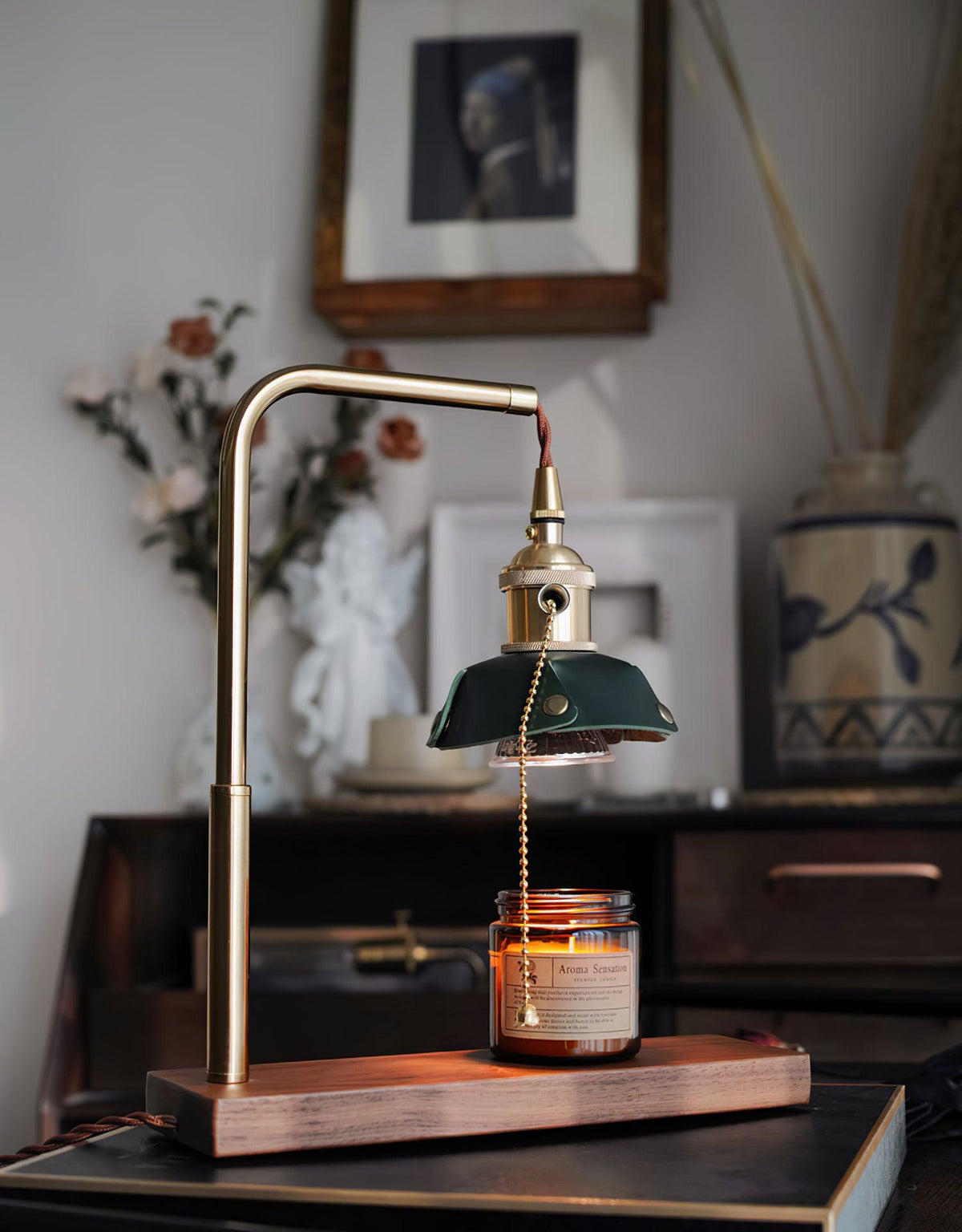Harnik Retro Table Lamp by Tavilume - wood small table lamp, view 3