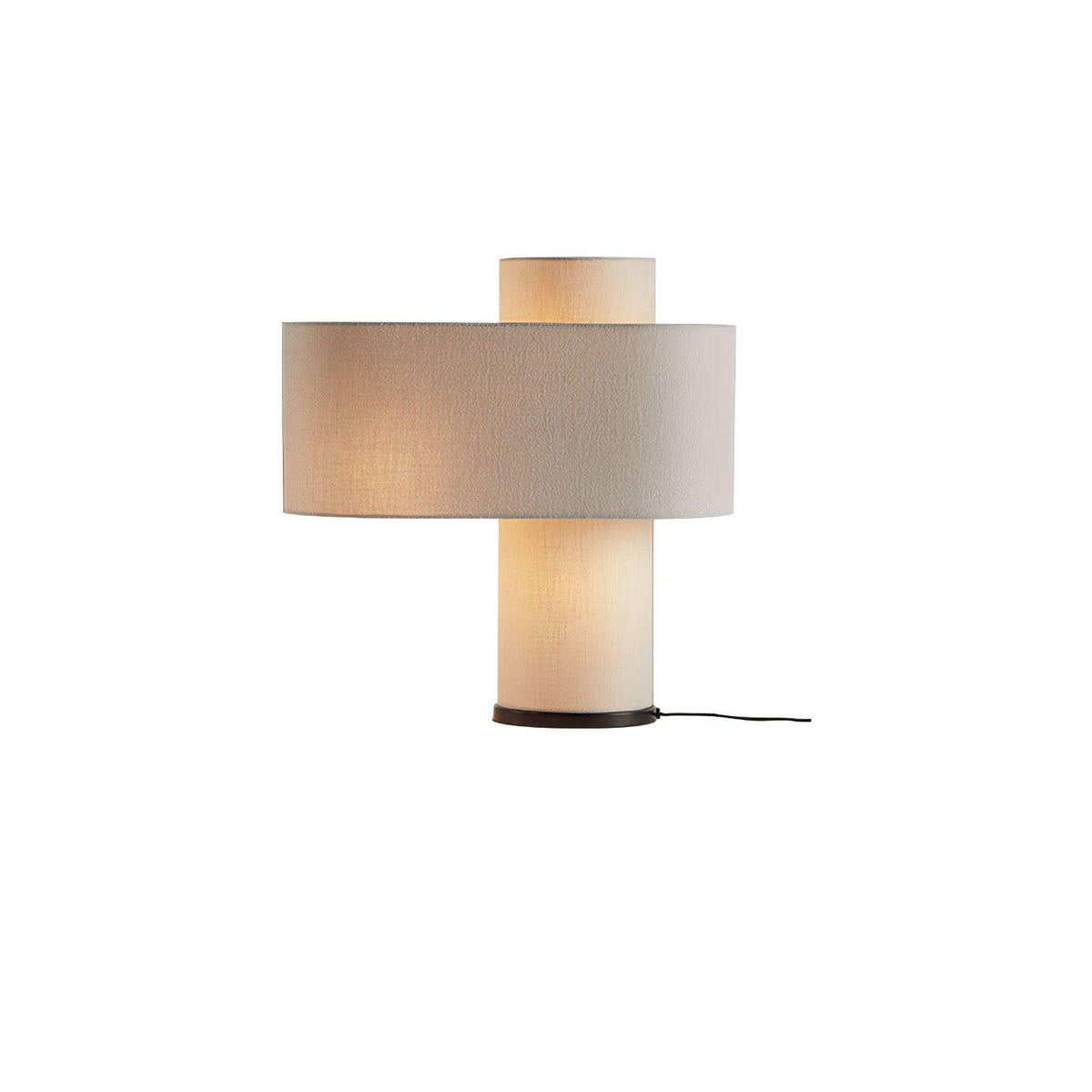 Heron Glowing Table Lamp by Tavilume - fabric medium table lamp, view 4