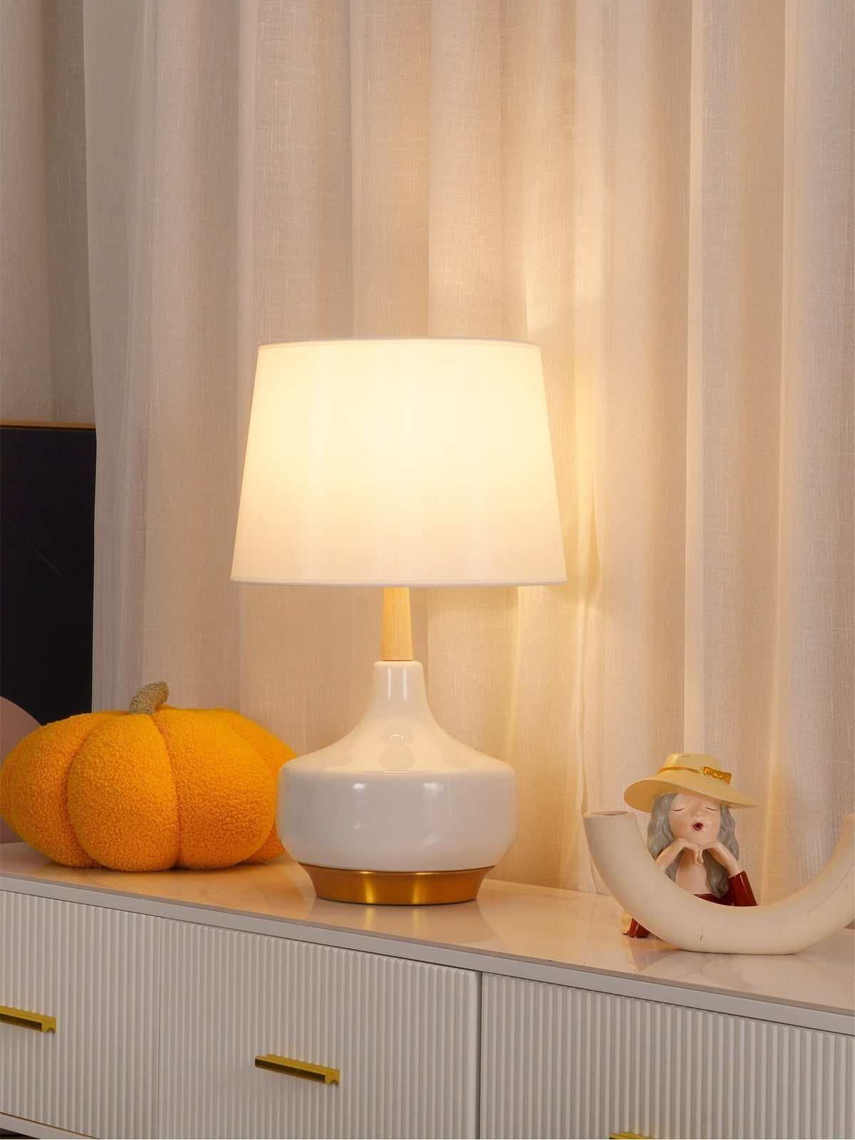 Hilo Table Lamp by Tavilume - wood medium table lamp, view 5