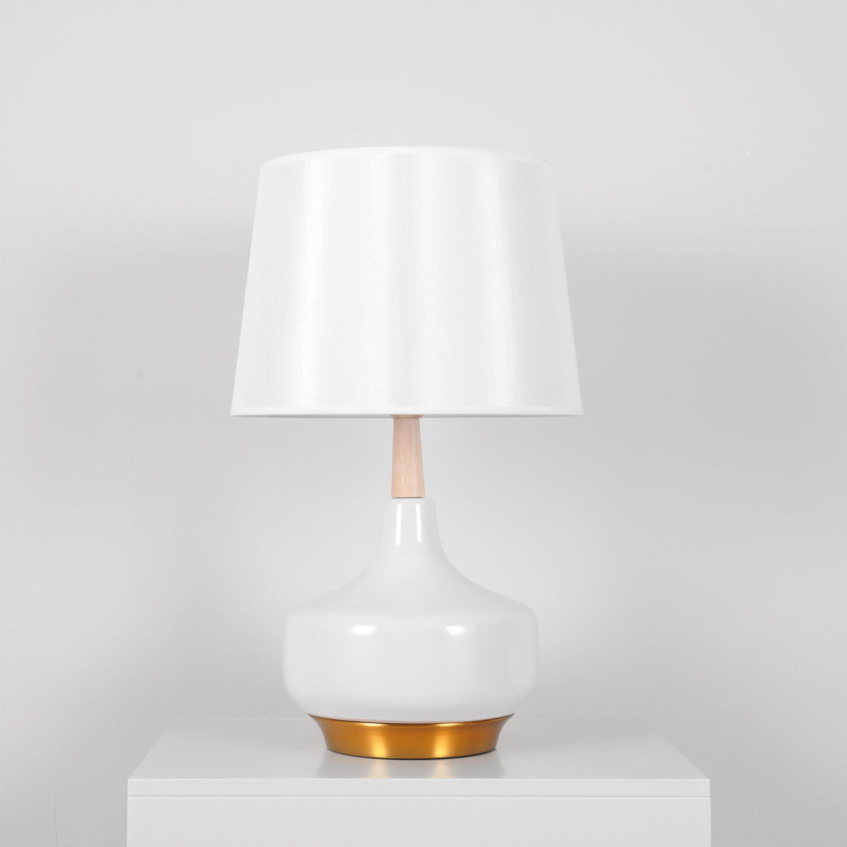Hilo Table Lamp by Tavilume - wood medium table lamp, view 4