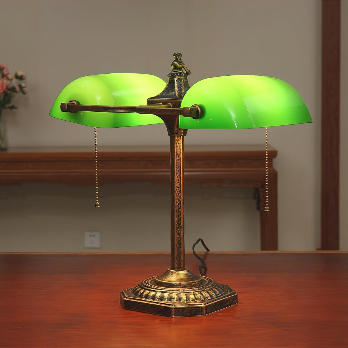 Jade Table Lamp by Tavilume - glass medium table lamp, view 4