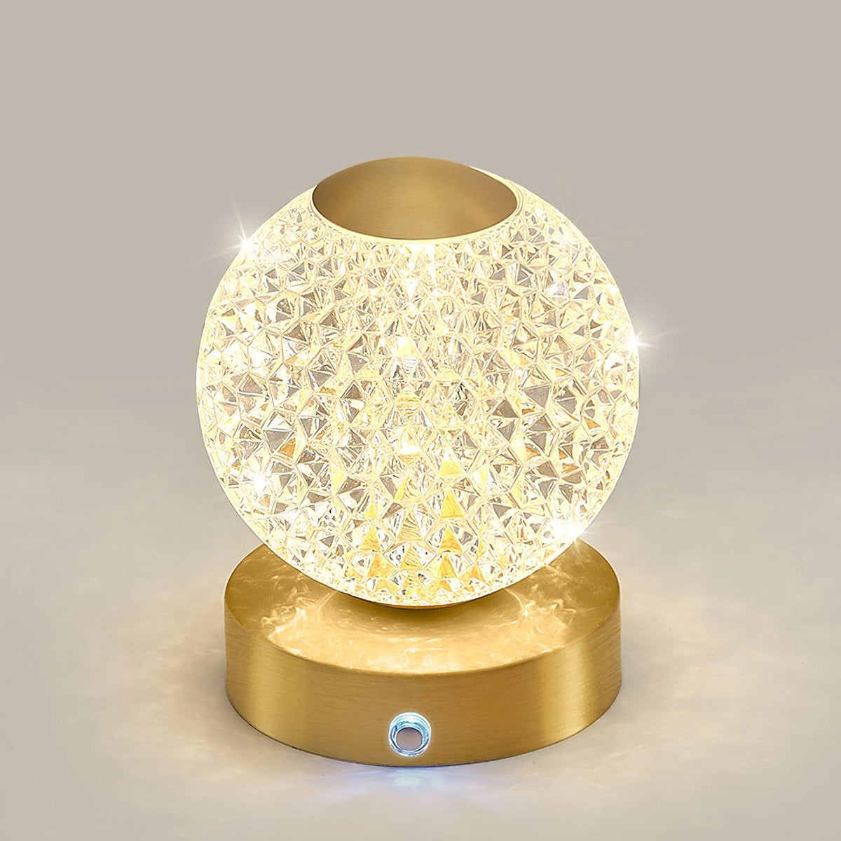 Jarin Diamond USB-Powered Table Lamp by Tavilume - crystal small table lamp, view 2