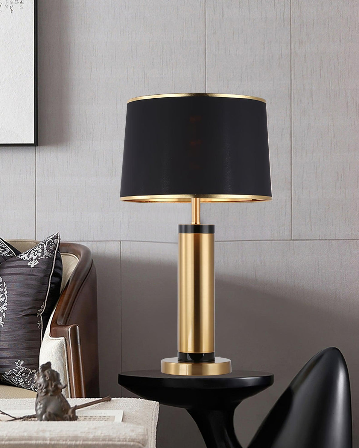 Jaspar Table Lamp by Tavilume - fabric large table lamp, view 10