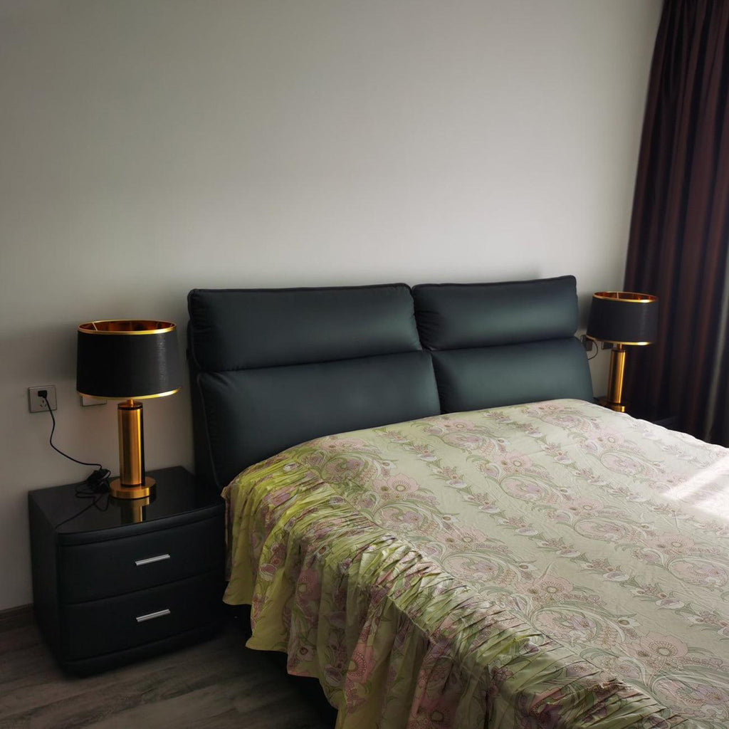 Jaspar Table Lamp by Tavilume - fabric large table lamp, view 4