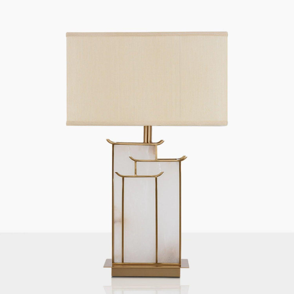 July Table Lamp by Tavilume - alabaster large table lamp, view 1