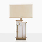 July Table Lamp by Tavilume - alabaster large table lamp, view 1
