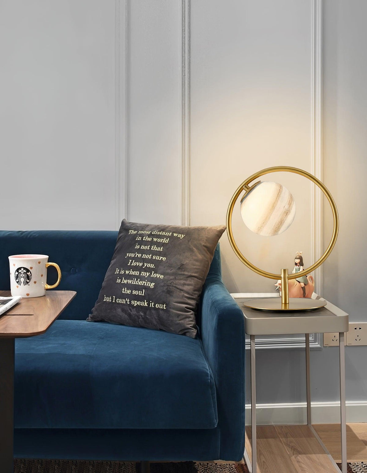 Jupiter Table Lamp by Tavilume - glass small table lamp, view 5