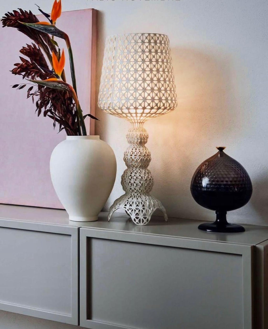 Kabuki Table Lamp by Tavilume - acrylic large table lamp, view 21