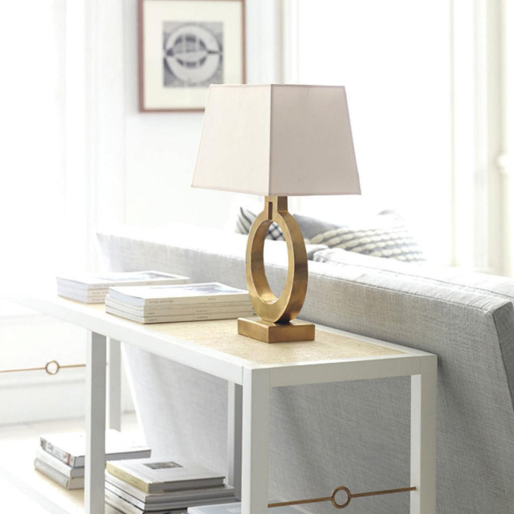 Keyhole Ring Table Lamp by Tavilume - fabric large table lamp, view 13