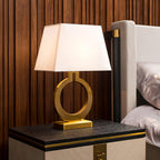 Keyhole Ring Table Lamp by Tavilume - fabric large table lamp, view 14