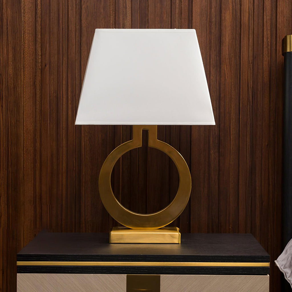 Keyhole Ring Table Lamp by Tavilume - fabric large table lamp, view 15