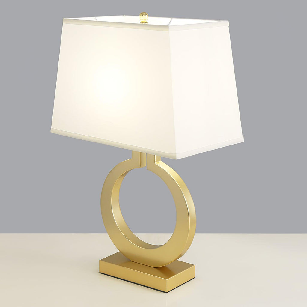 Keyhole Ring Table Lamp by Tavilume - fabric large table lamp, view 17