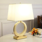 Keyhole Ring Table Lamp by Tavilume - fabric large table lamp, view 2