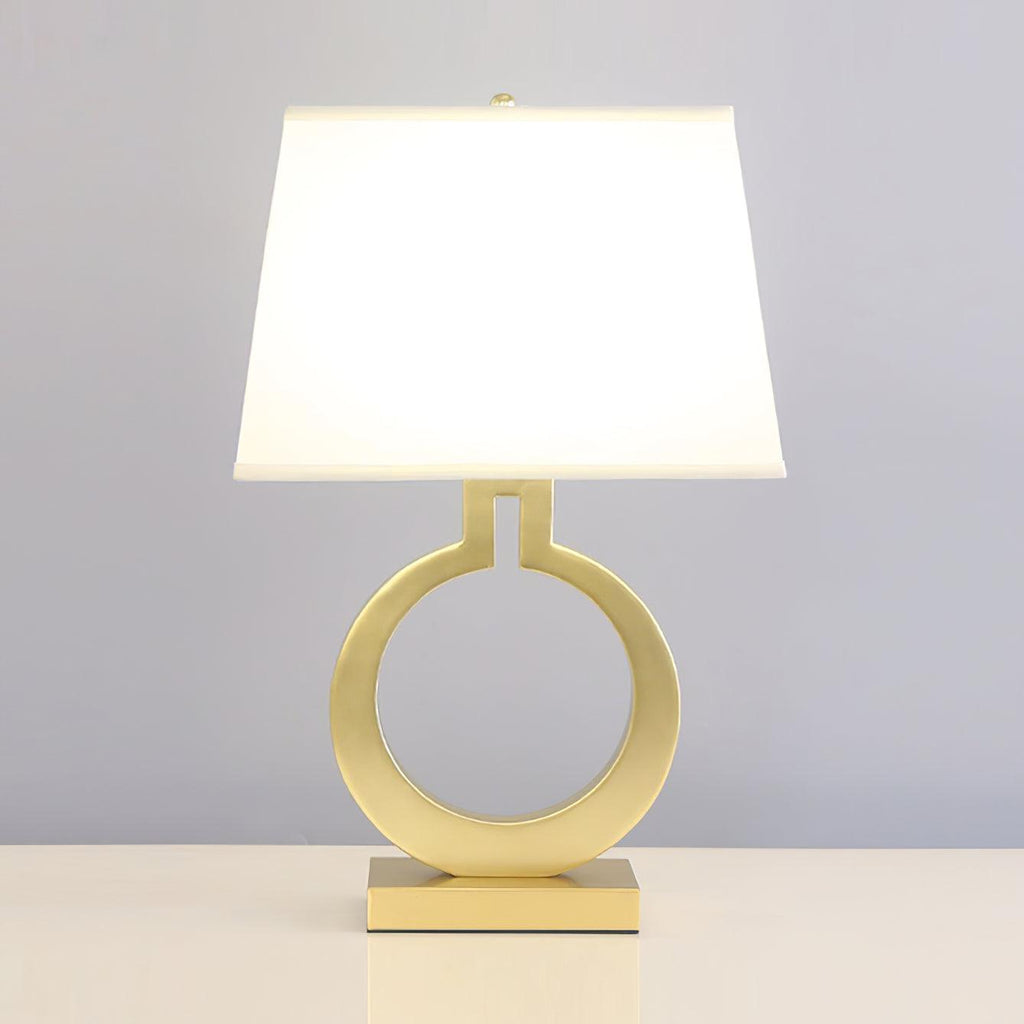 Keyhole Ring Table Lamp by Tavilume - fabric large table lamp, view 9