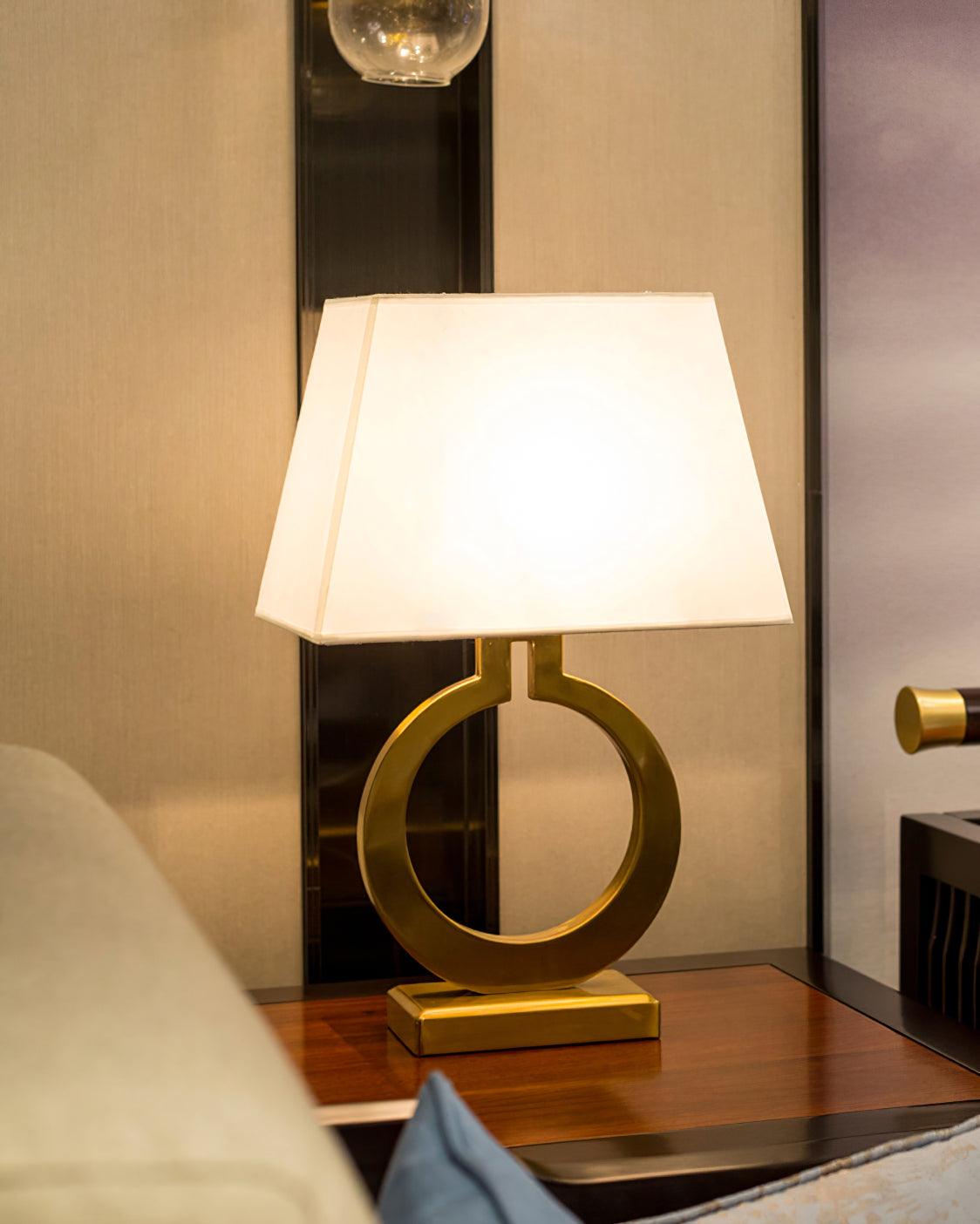 Keyhole Ring Table Lamp by Tavilume - fabric large table lamp, view 10