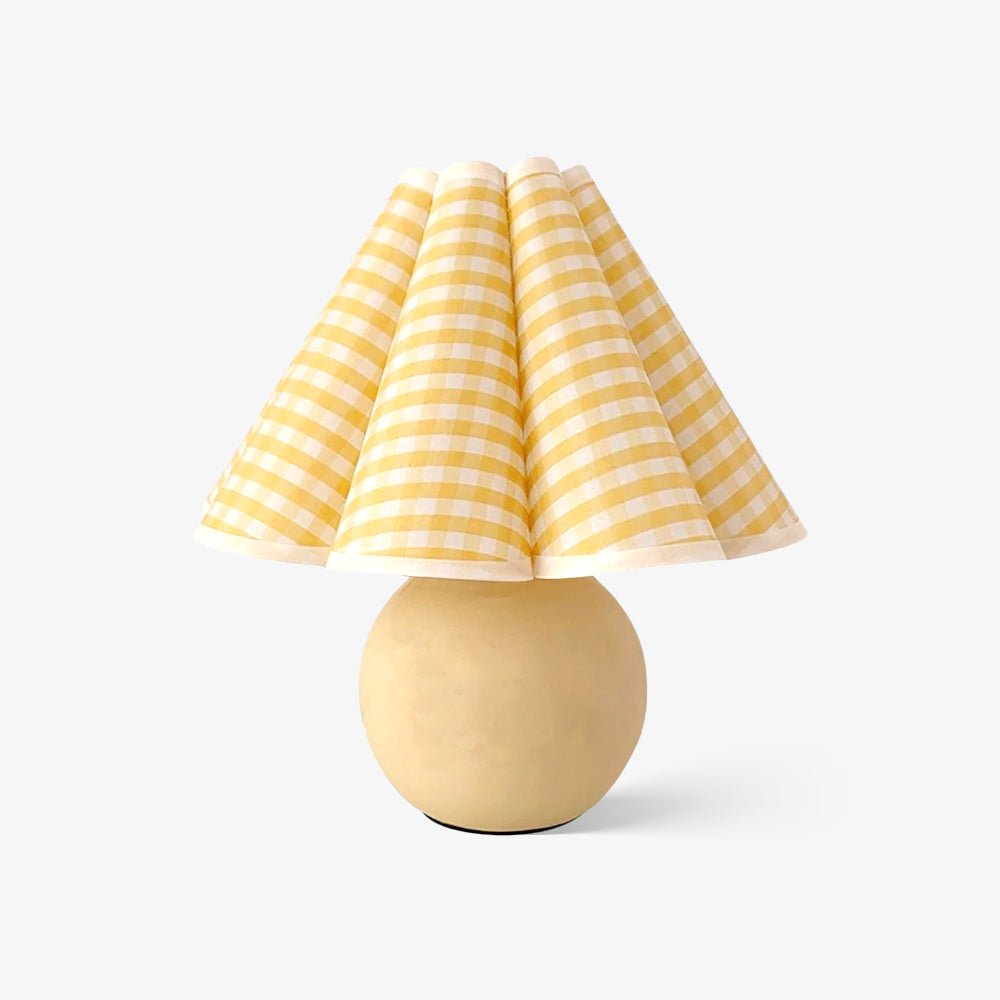 Kicsi Knife Pleat Table Lamp by Tavilume - ceramic small table lamp, view 16
