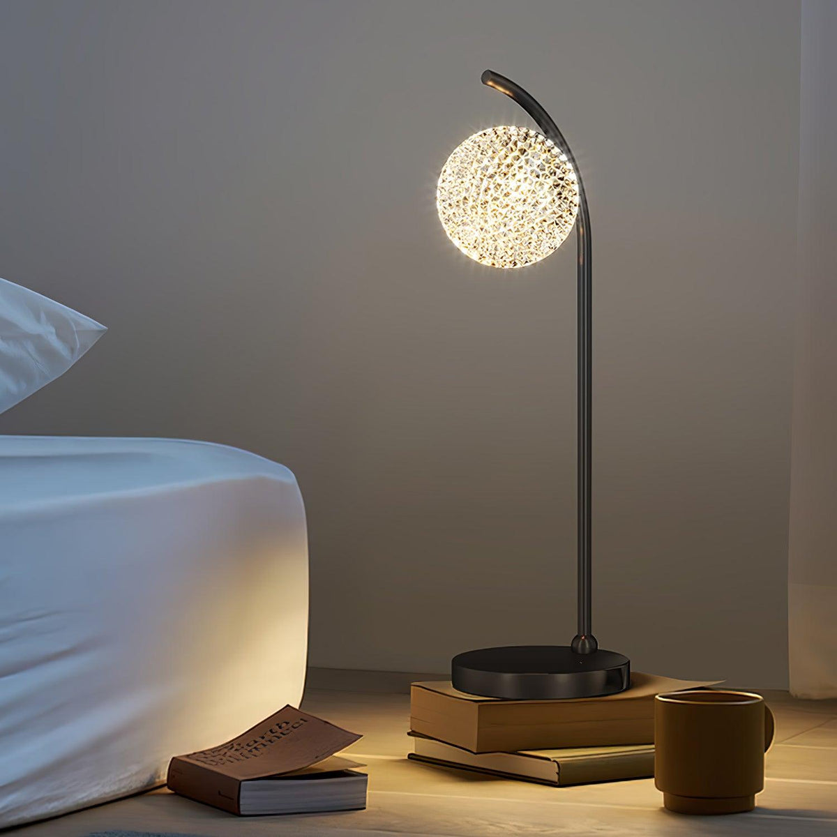 Ksovv Crystal Table Lamp by Tavilume - crystal medium table lamp, view 2