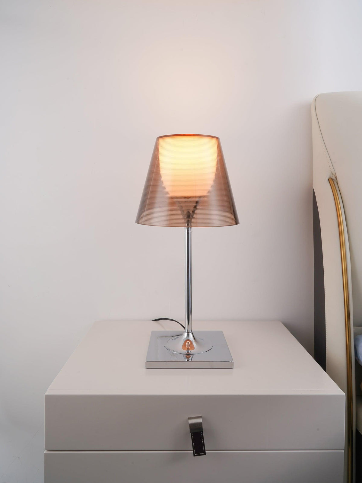 Chrome Prism Table Lamp by Tavilume - acrylic large table lamp, view 5