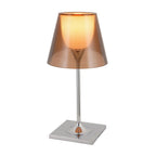 Chrome Prism Table Lamp product view 14, showing Acrylic, Iron and Clear, Smoke grey, Bronze