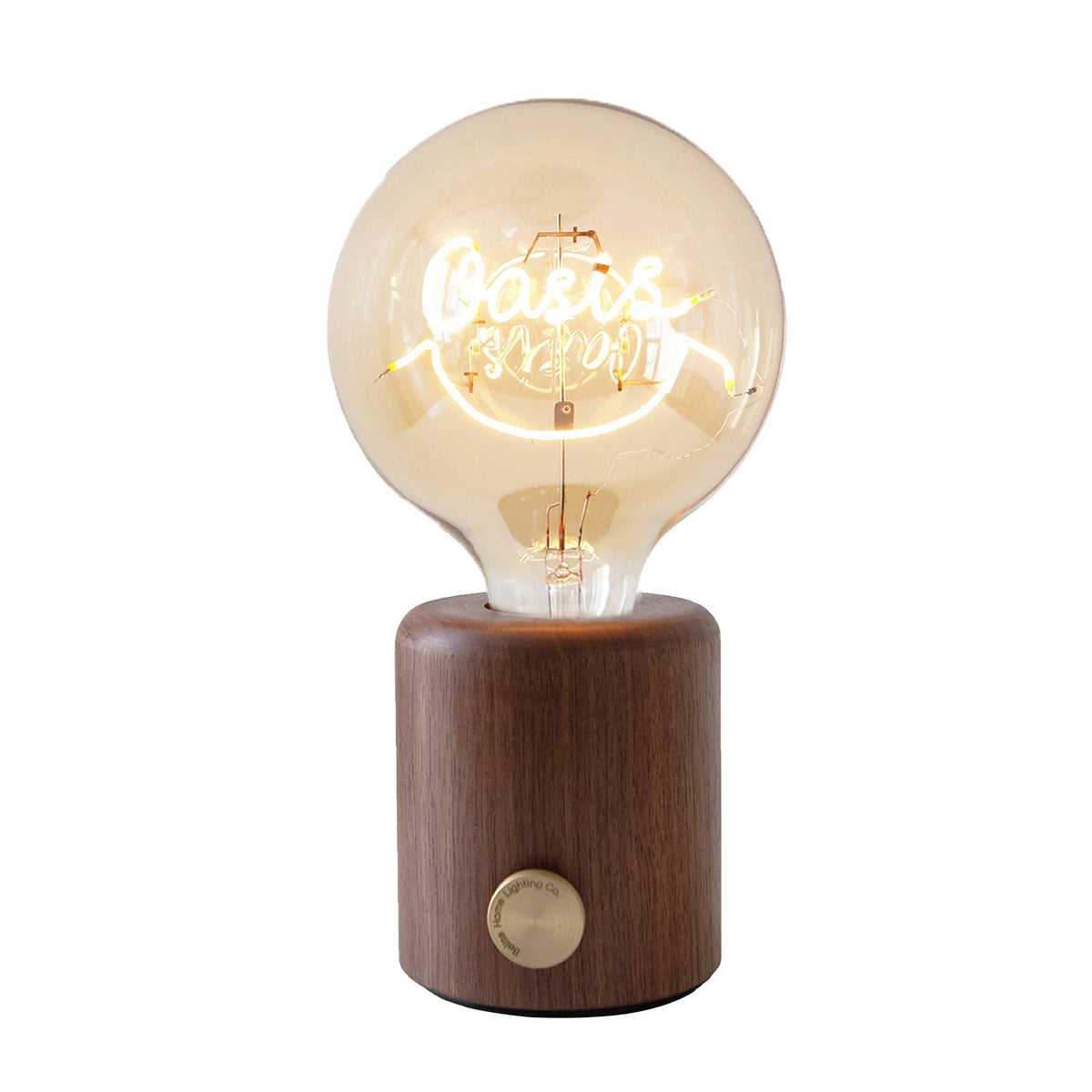 Kuitt Smiley USB-Powered Table Lamp by Tavilume - marble small table lamp, view 2