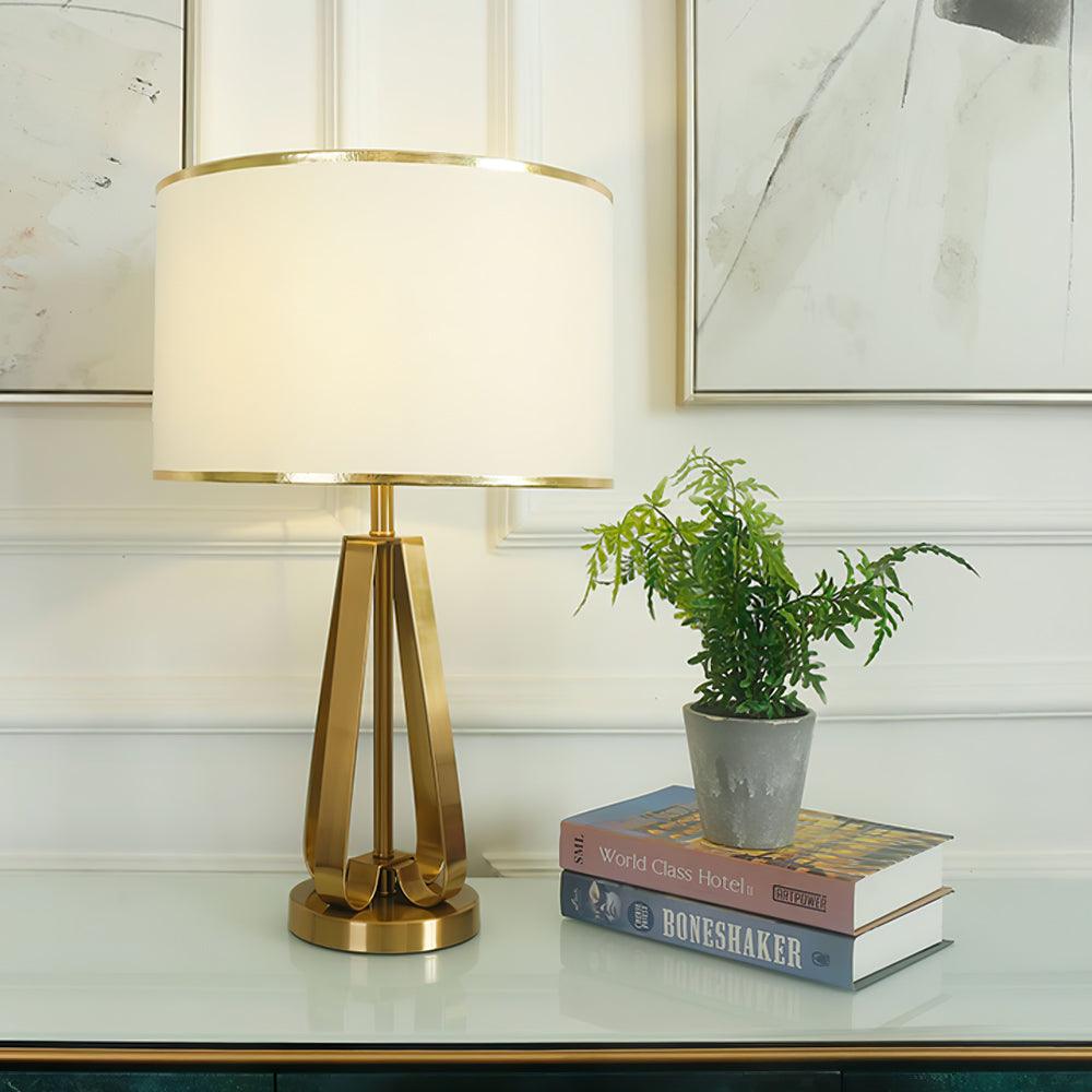 Laila Table Lamp by Tavilume - fabric medium table lamp, view 2