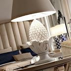 Large Pine Cone Ceramic Table Lamp by Tavilume - ceramic large table lamp, view 2