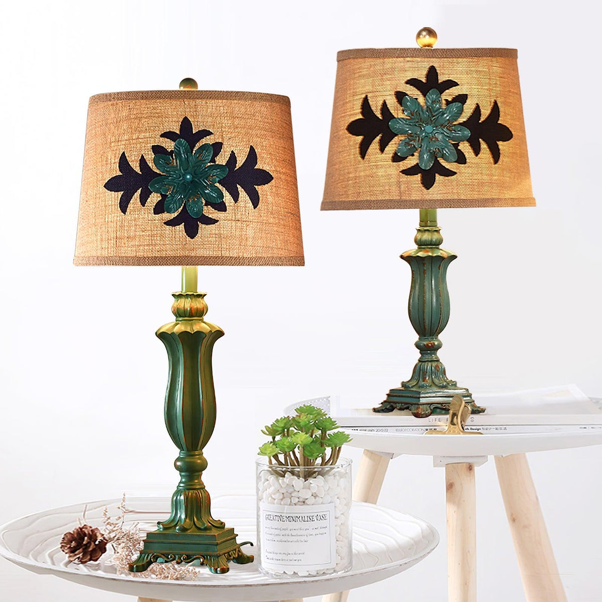 Lark Table Lamp by Tavilume - resin large table lamp, view 2