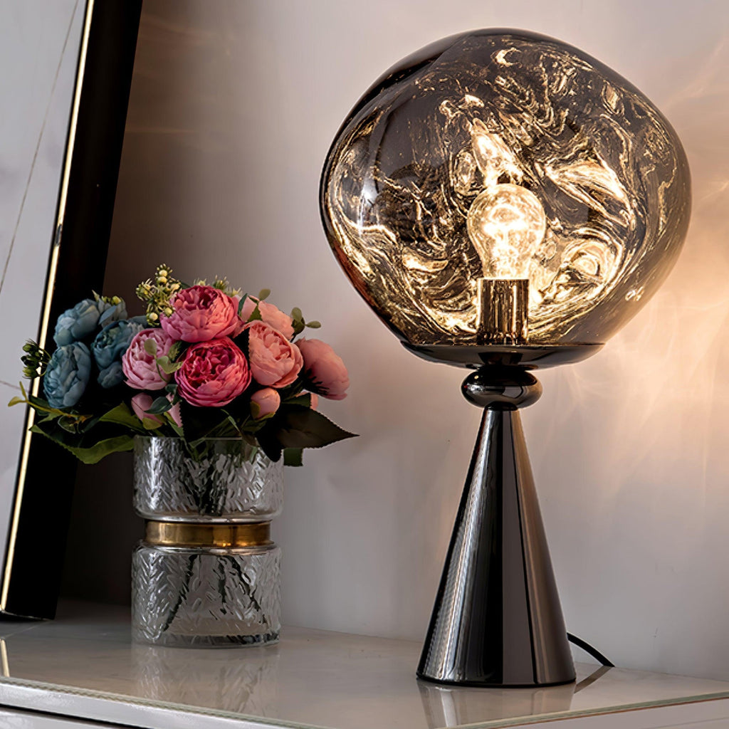 Lava Cone Table Lamp by Tavilume - glass medium table lamp, view 3