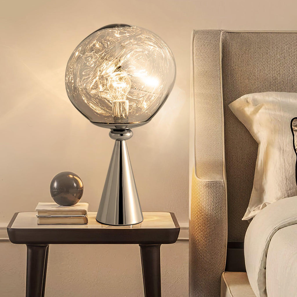 Lava Cone Table Lamp by Tavilume - glass medium table lamp, view 4