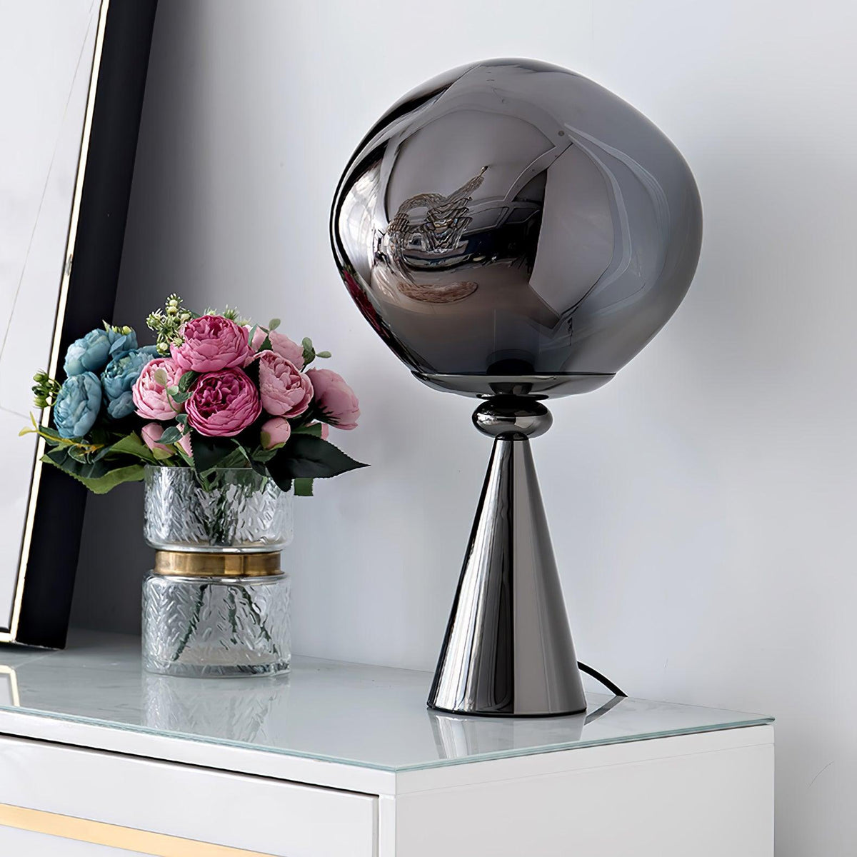 Lava Cone Table Lamp by Tavilume - glass medium table lamp, view 2