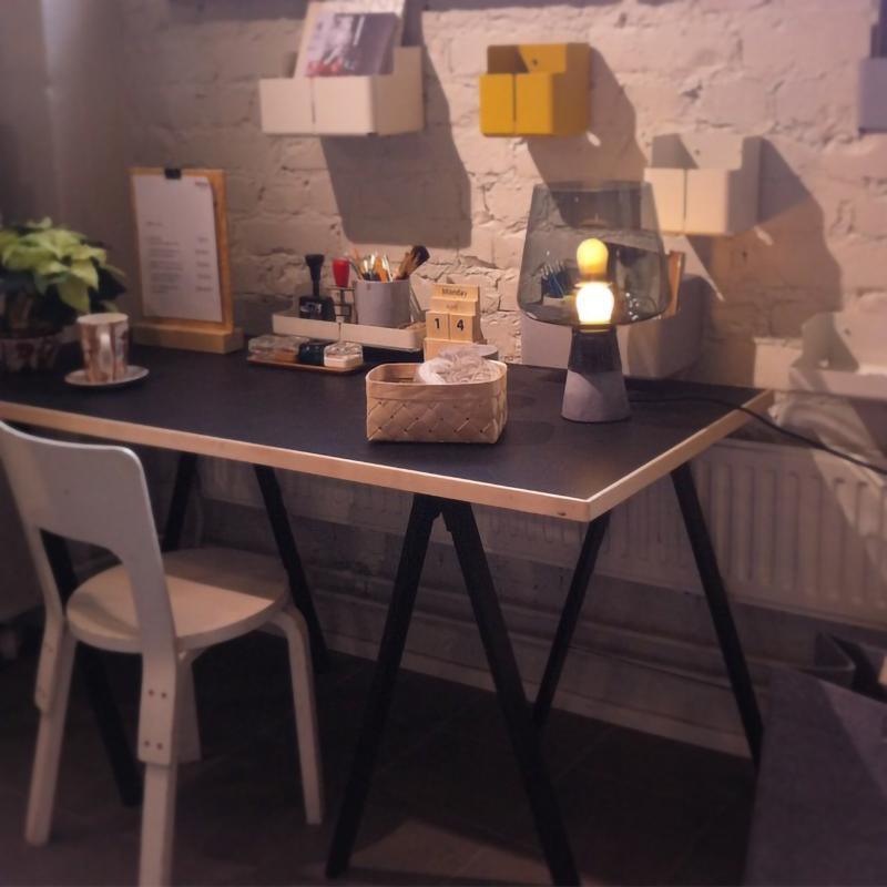 Leimu Table Lamp by Tavilume - glass small table lamp, view 4