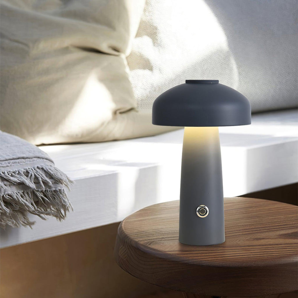 Leon Mushroom USB-Powered Table Lamp by Tavilume - iron small table lamp, view 3