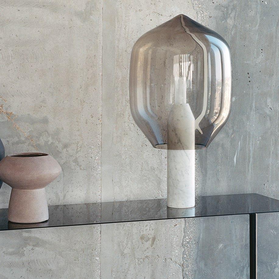 Lighthouse Table Lamp by Tavilume - marble medium table lamp, view 2