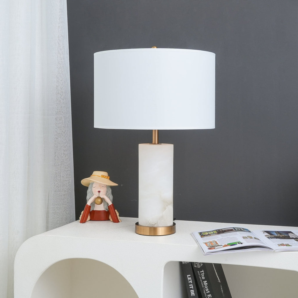 Lineham Table Lamp by Tavilume - alabaster large table lamp, view 5