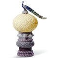 Curated Lladro Peacock 16 Inch Accent Lamp by Tavilume - porcelain medium table lamp, view 1
