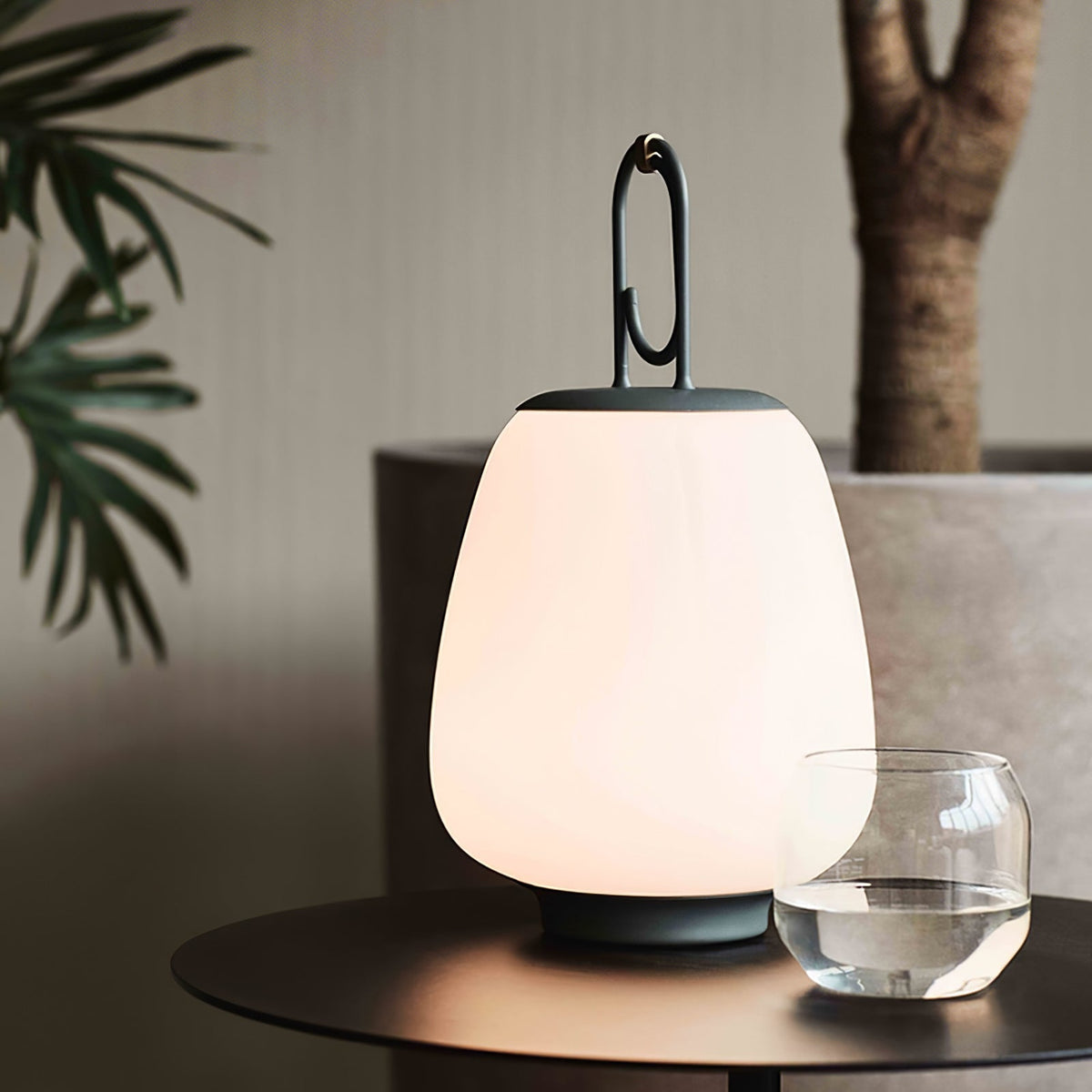 Lucia Lantern Table Lamp 6.3" by Tavilume - glass small table lamp, view 2