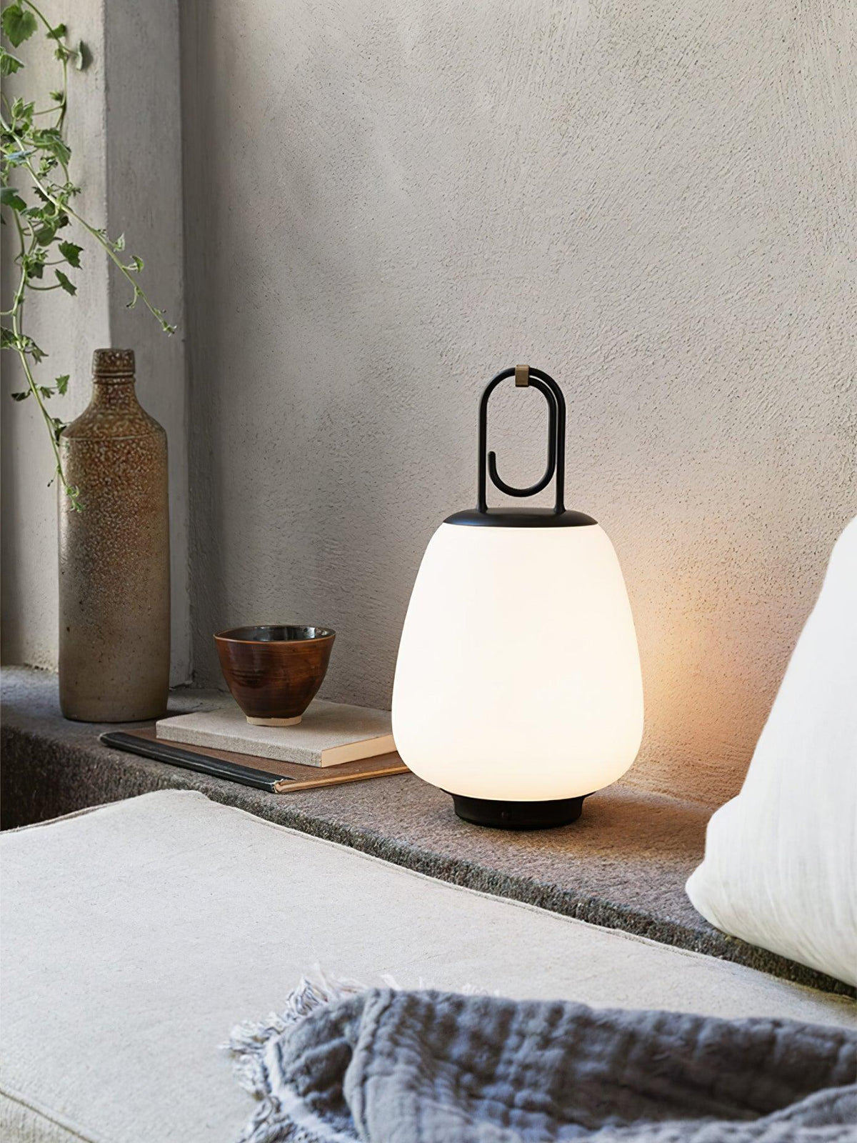 Lucia Lantern Table Lamp 6.3" by Tavilume - glass small table lamp, view 17