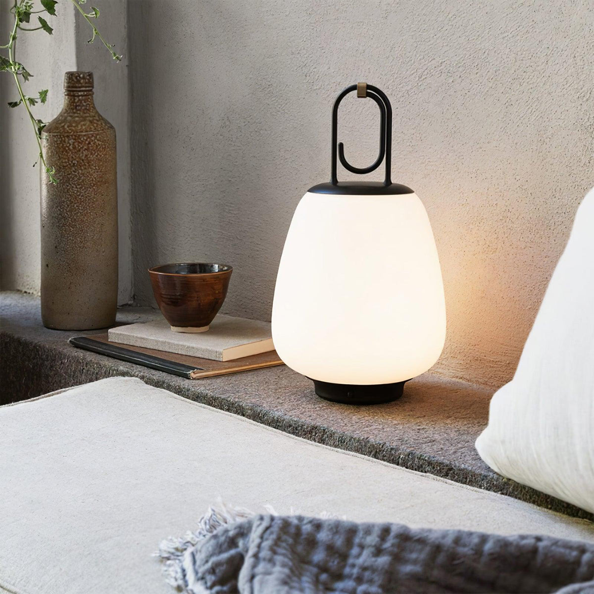 Lucia Lantern Table Lamp 6.3" by Tavilume - glass small table lamp, view 4