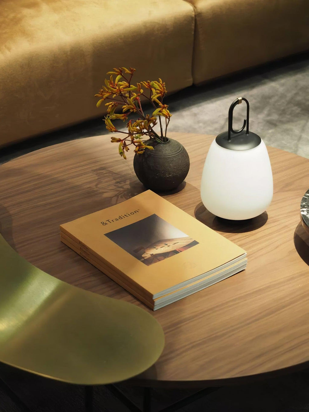 Lucia Lantern Table Lamp 6.3" by Tavilume - glass small table lamp, view 15