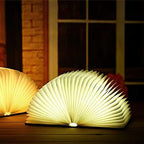 Magic Book Table Lamp 8.7" by Tavilume - wood small table lamp, view 5
