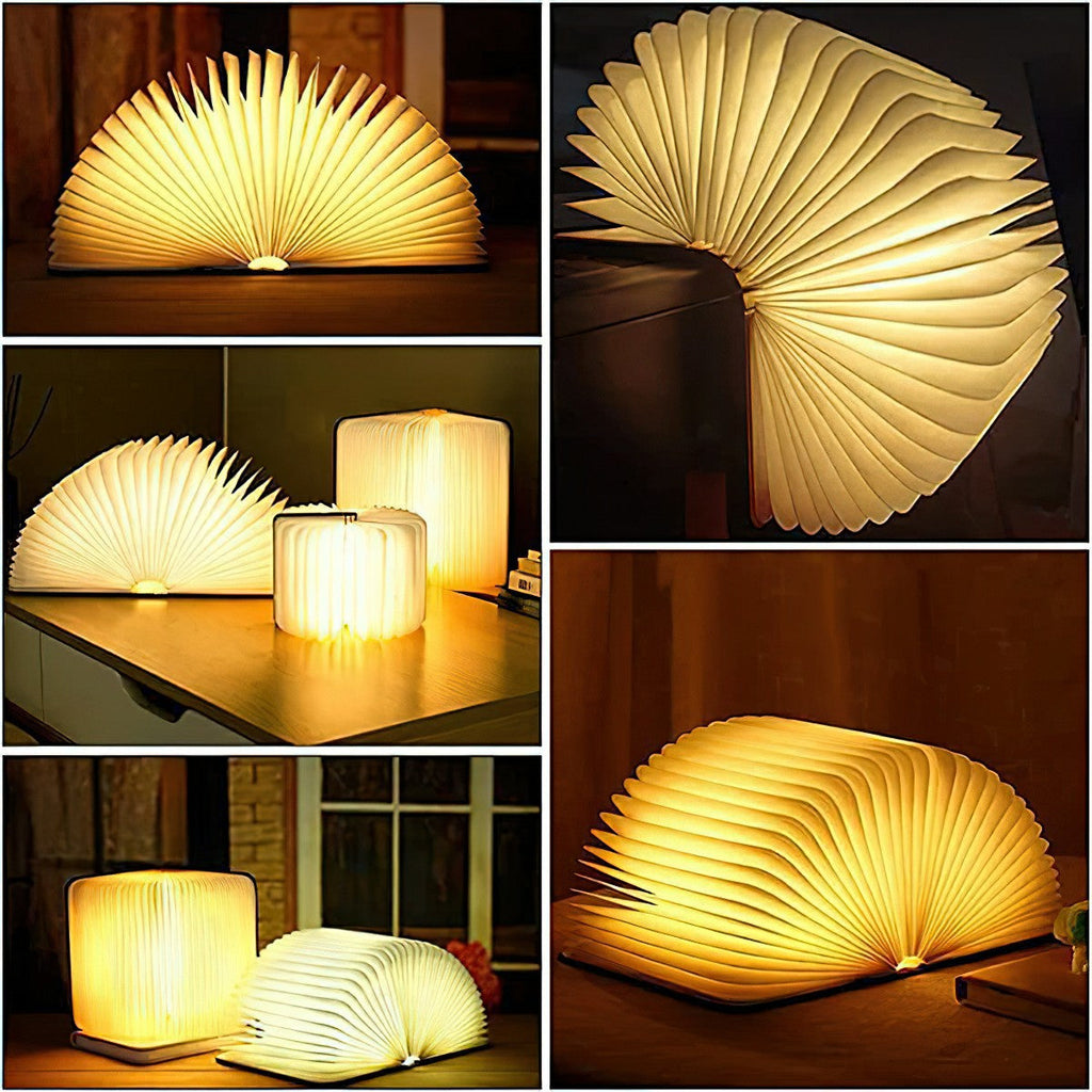 Magic Book Table Lamp 8.7" by Tavilume - wood small table lamp, view 10