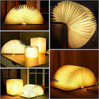 Magic Book Table Lamp 8.7" by Tavilume - wood small table lamp, view 10