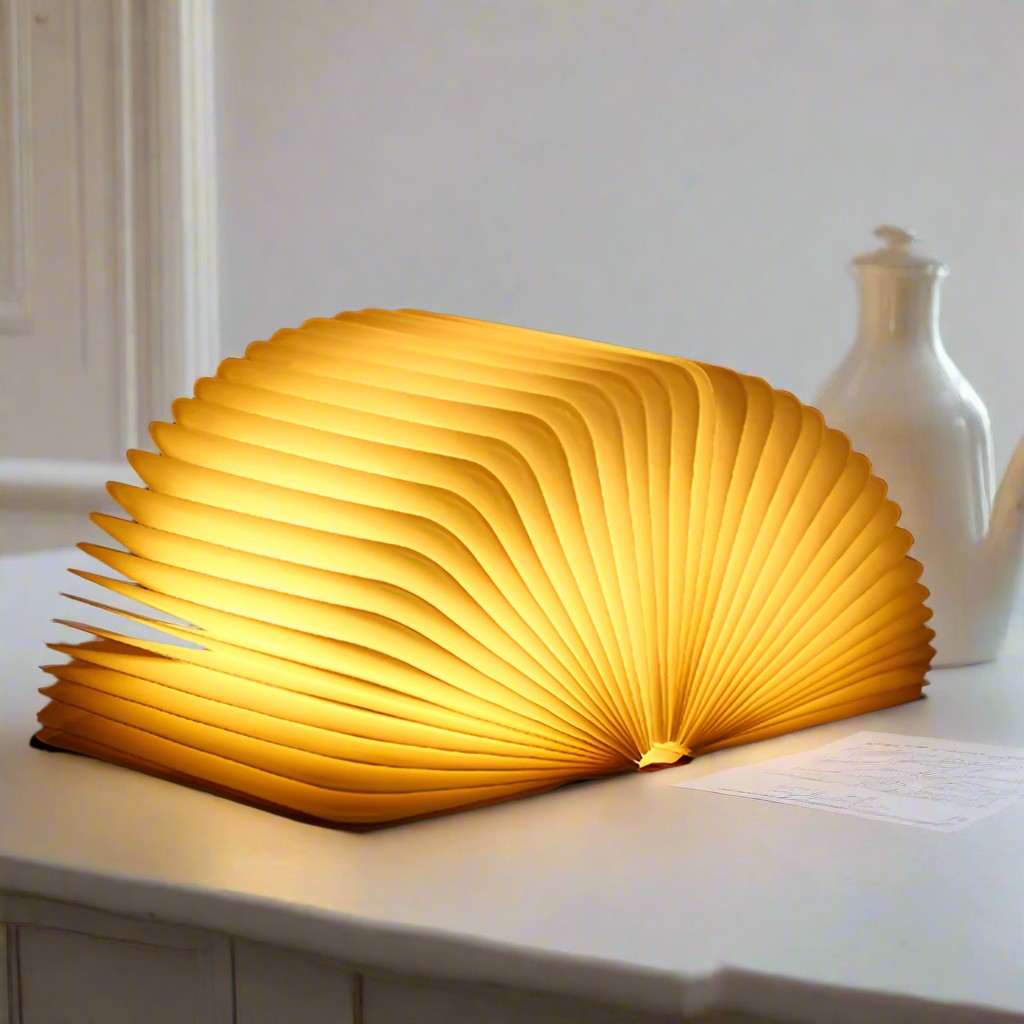 Magic Book Table Lamp 8.7" by Tavilume - wood small table lamp, view 7
