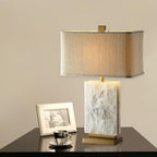 Marbi Table Lamp by Tavilume - marble large table lamp, view 7