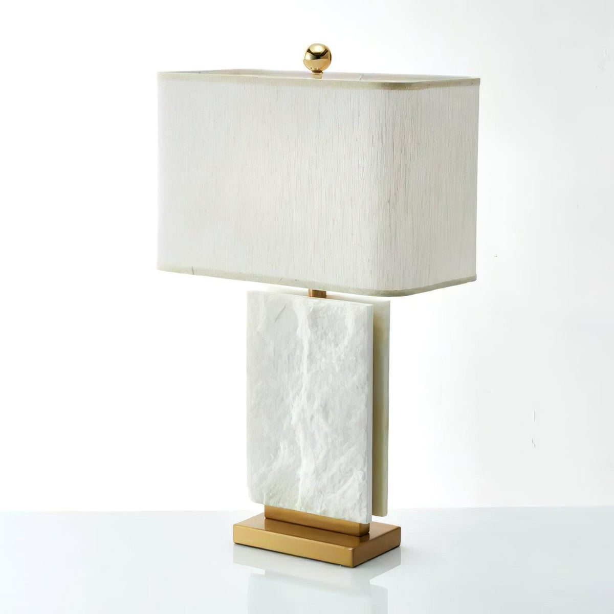 Marbi Table Lamp by Tavilume - marble large table lamp, view 4