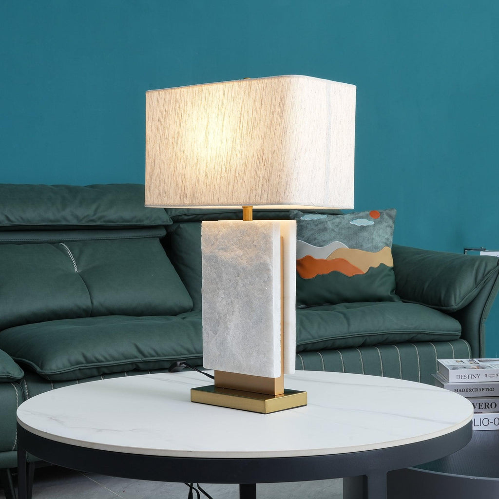 Marbi Table Lamp by Tavilume - marble large table lamp, view 3