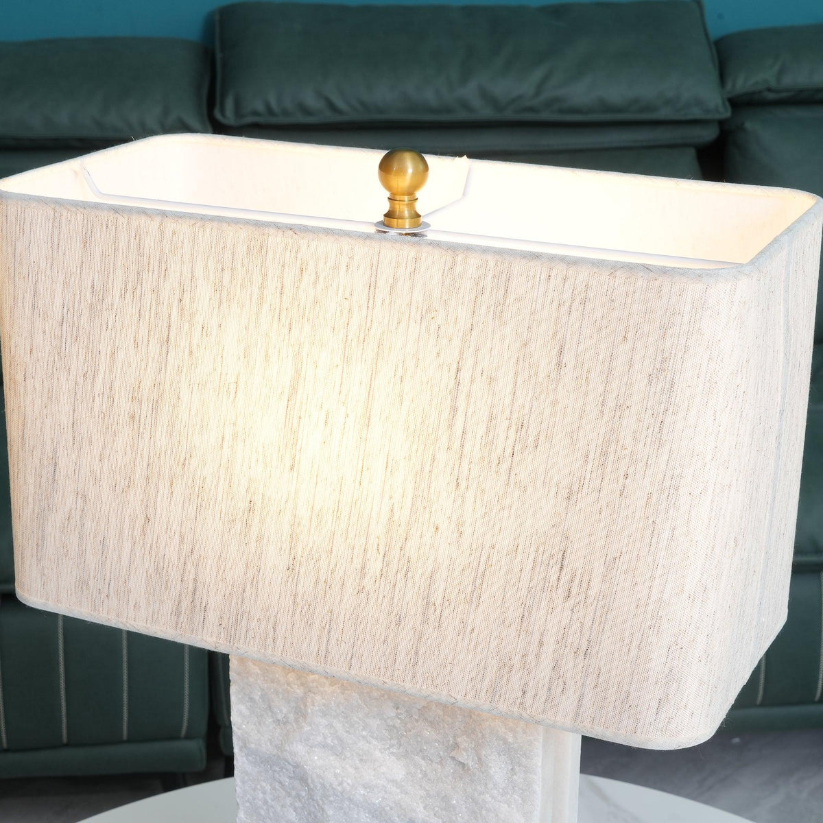 Marbi Table Lamp by Tavilume - marble large table lamp, view 19
