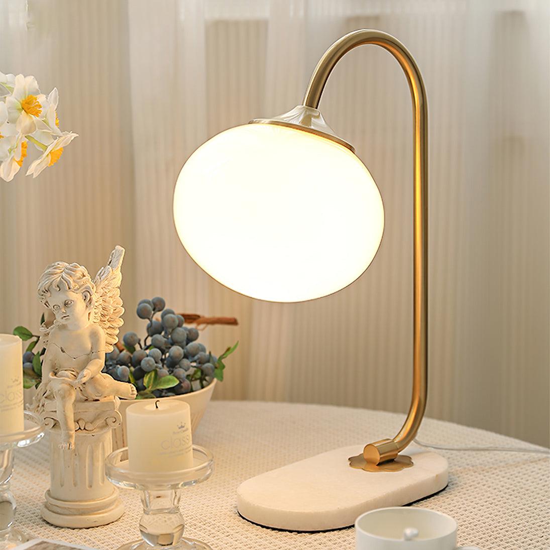 Marshmallow Table Lamp by Tavilume - marble medium table lamp, view 3