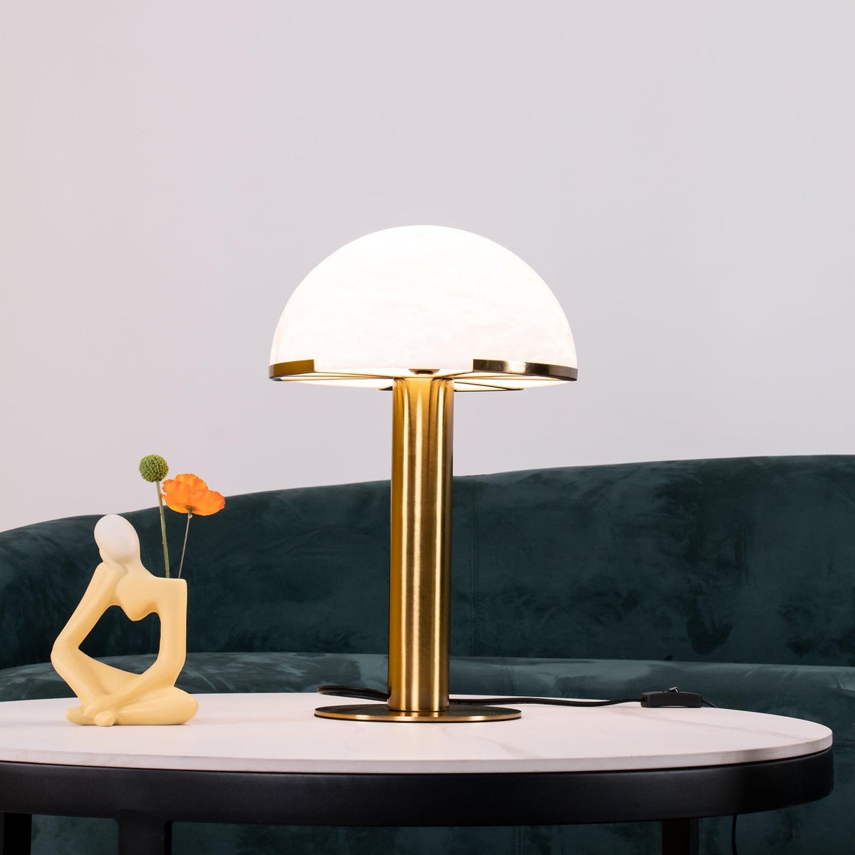 Elegance Alabaster Table Lamp by Tavilume - alabaster medium table lamp, view 3