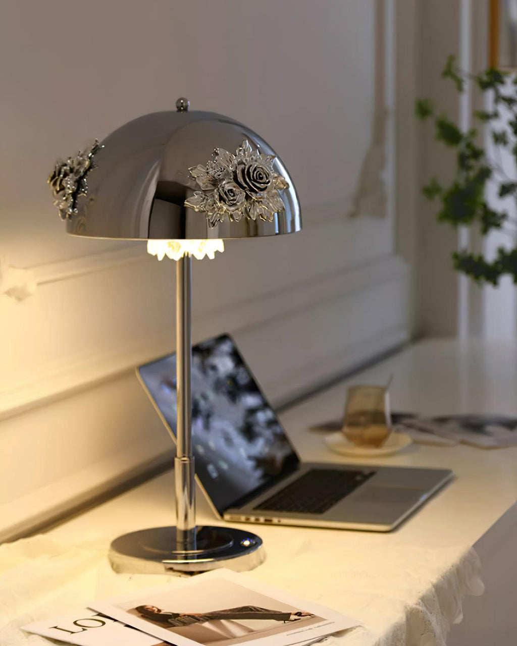 Meni USB-Powered Table Lamp by Tavilume - crystal medium table lamp, view 20